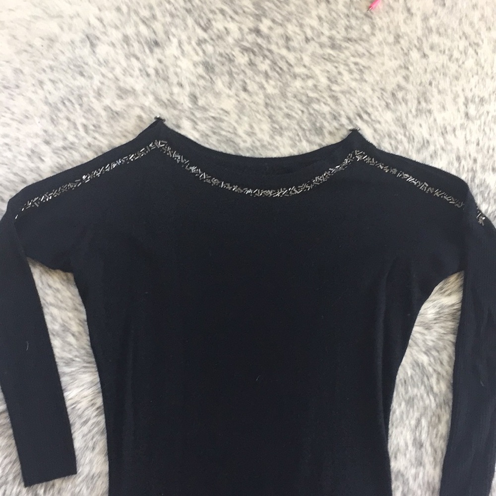 BCBG Cold Shoulder Sweater - Picture 3 of 6